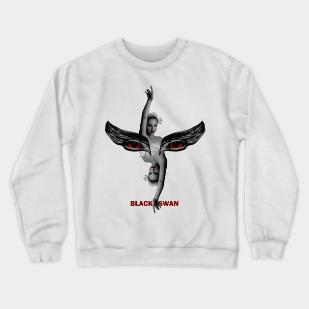 BLACK SWAN Crewneck Sweatshirt by Woodsboro Design